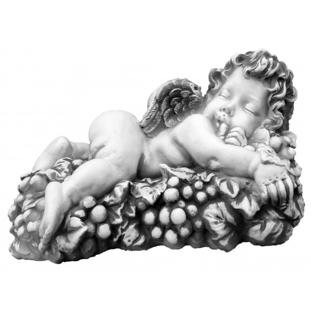 Скульптура «Ангел с виноградом» лежа