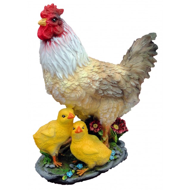 Скульптура «Курочка с цыплятами»