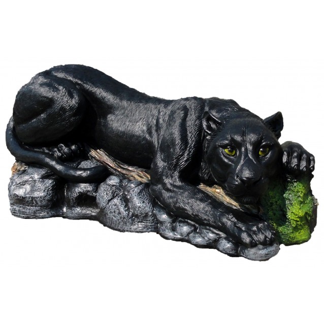 Скульптура «Пантера на бревне»
