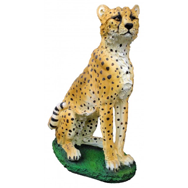 Скульптура «Гепард» сидя