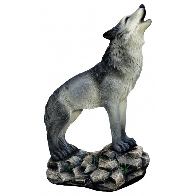 Садовая фигурка «Воющий волк»